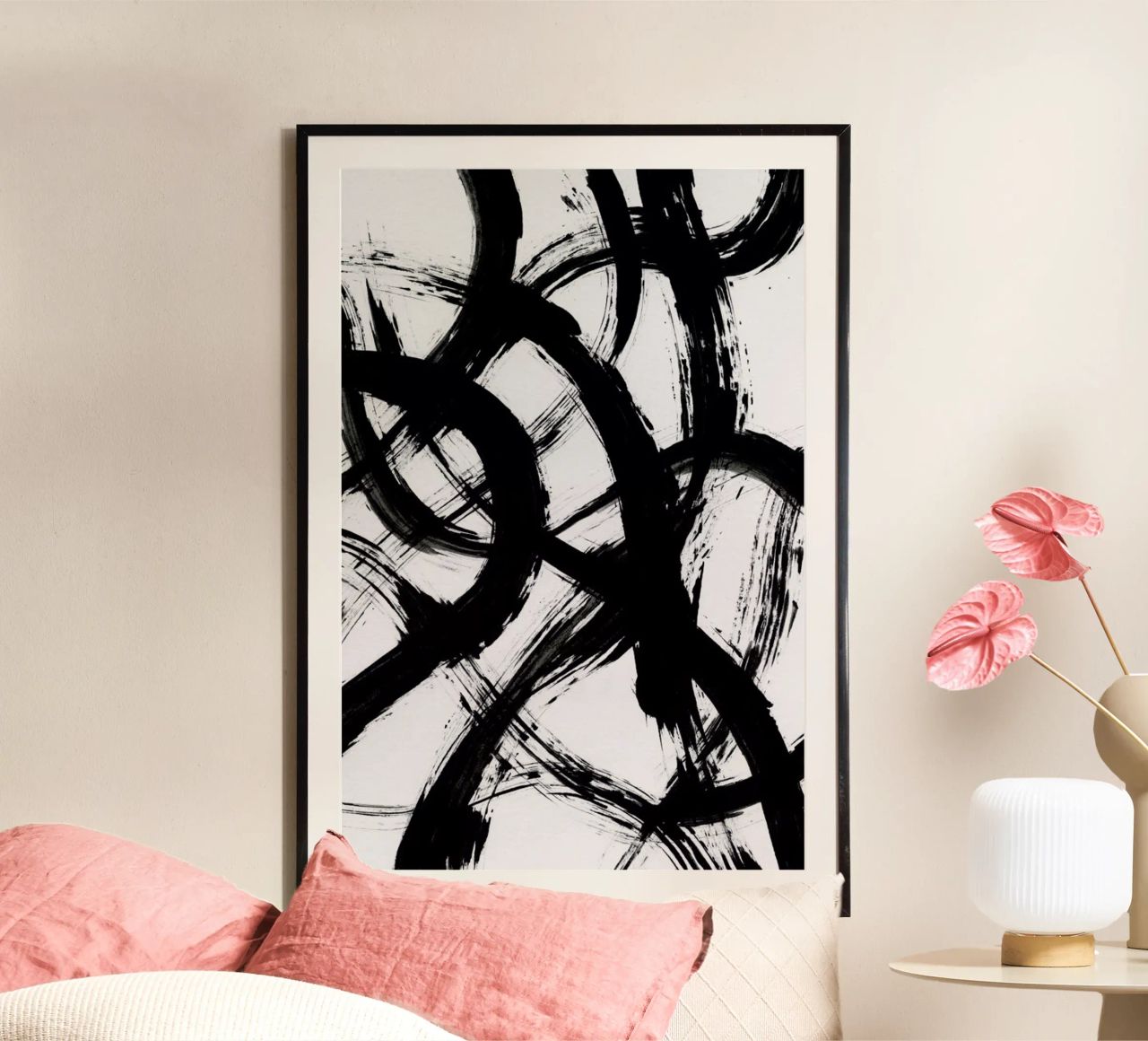 Abstract Brush Strokes 98X Poster von Mareike Böhmer