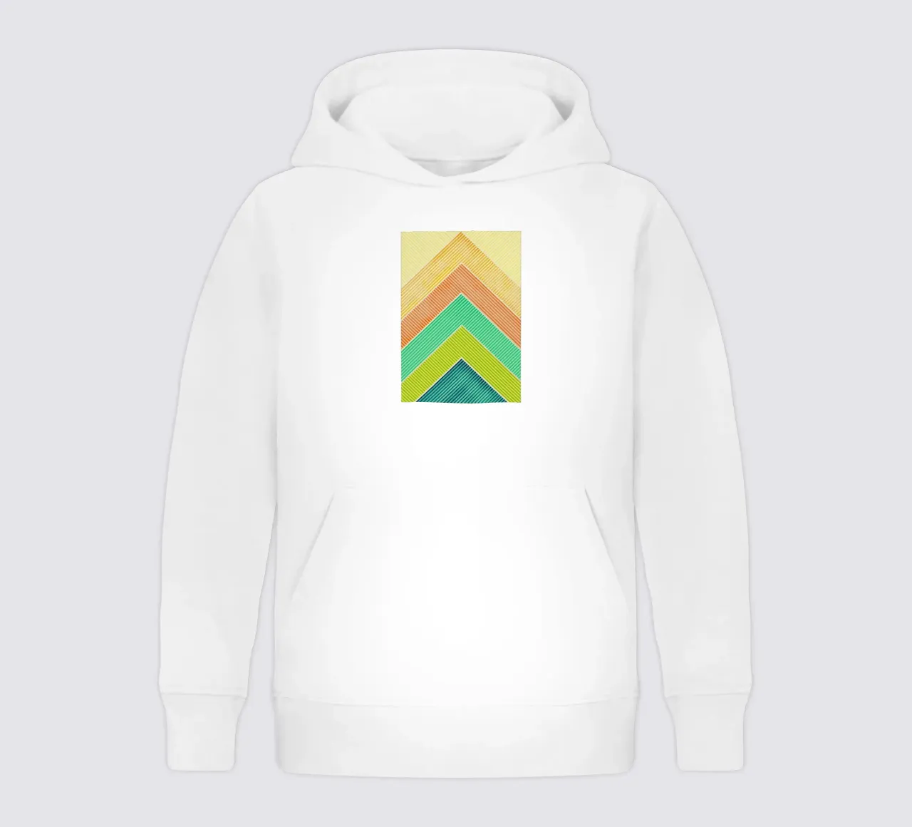 abstrakte geometrische Berge Linie Kinder Hoodie von arkhanz