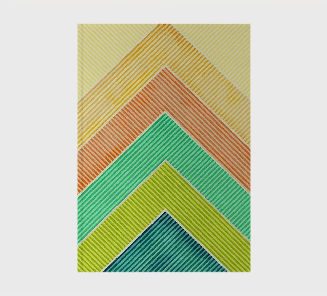 abstract geometric mountains line notebook by arkhanz