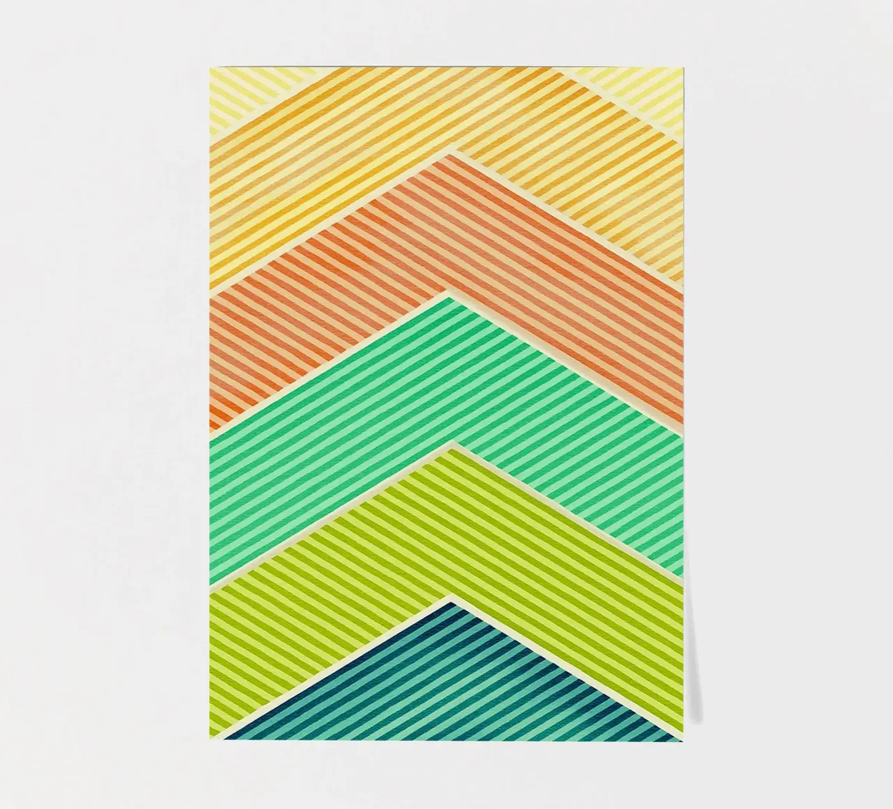 abstrakte geometrische Berge Linie Stickerbogen von arkhanz