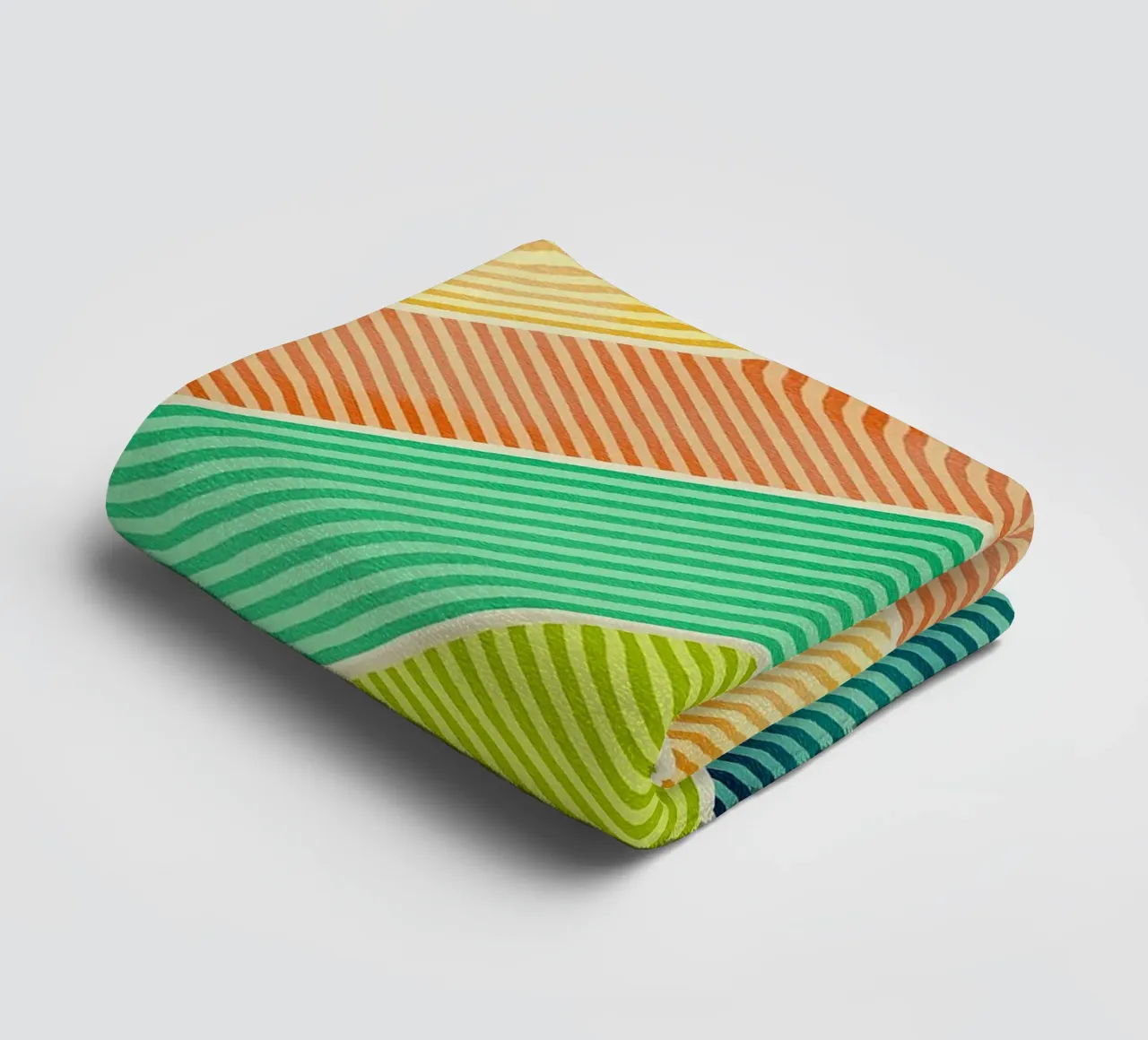 abstract geometric mountains line towel by arkhanz
