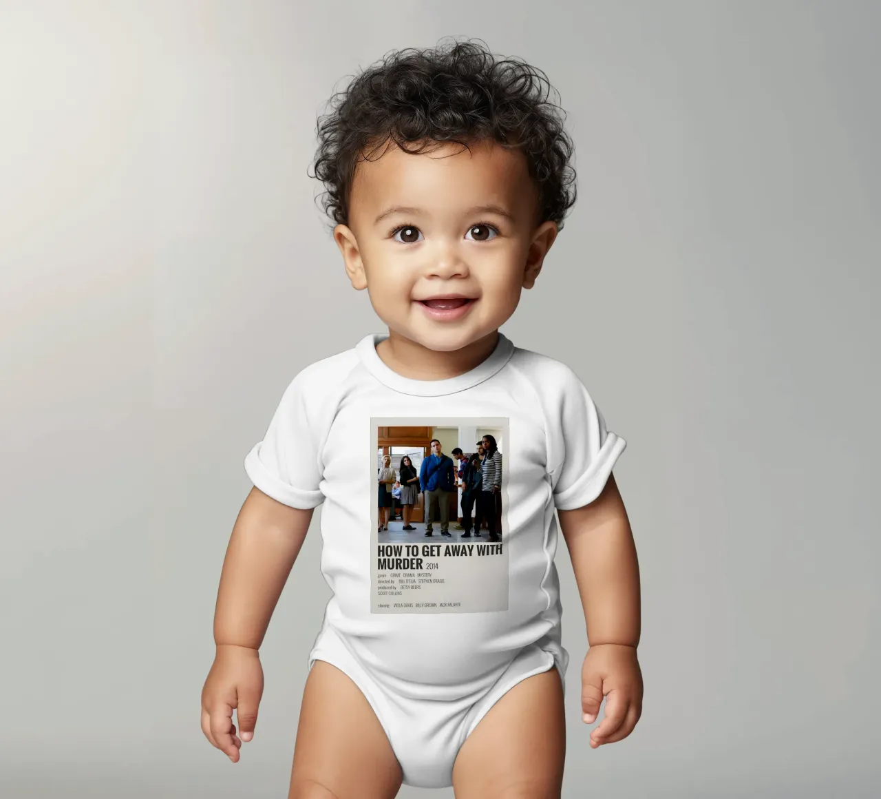 HOW TO GET AWAY WITH MURDER 2014 body neonato maniche corte da MVFminimalist