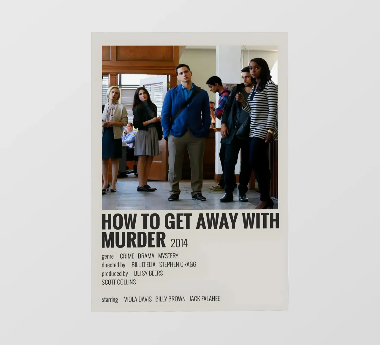 HOW TO GET AWAY WITH MURDER 2014 telo in pvc da MVFminimalist