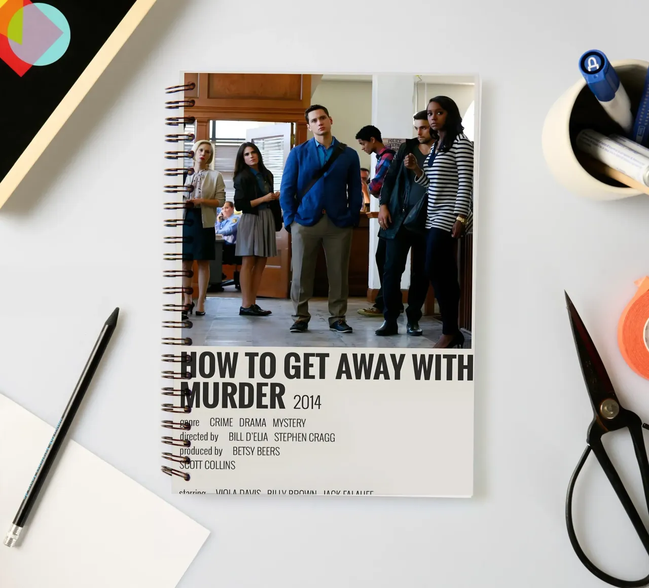 HOW TO GET AWAY WITH MURDER 2014 spiral notebook by MVFminimalist