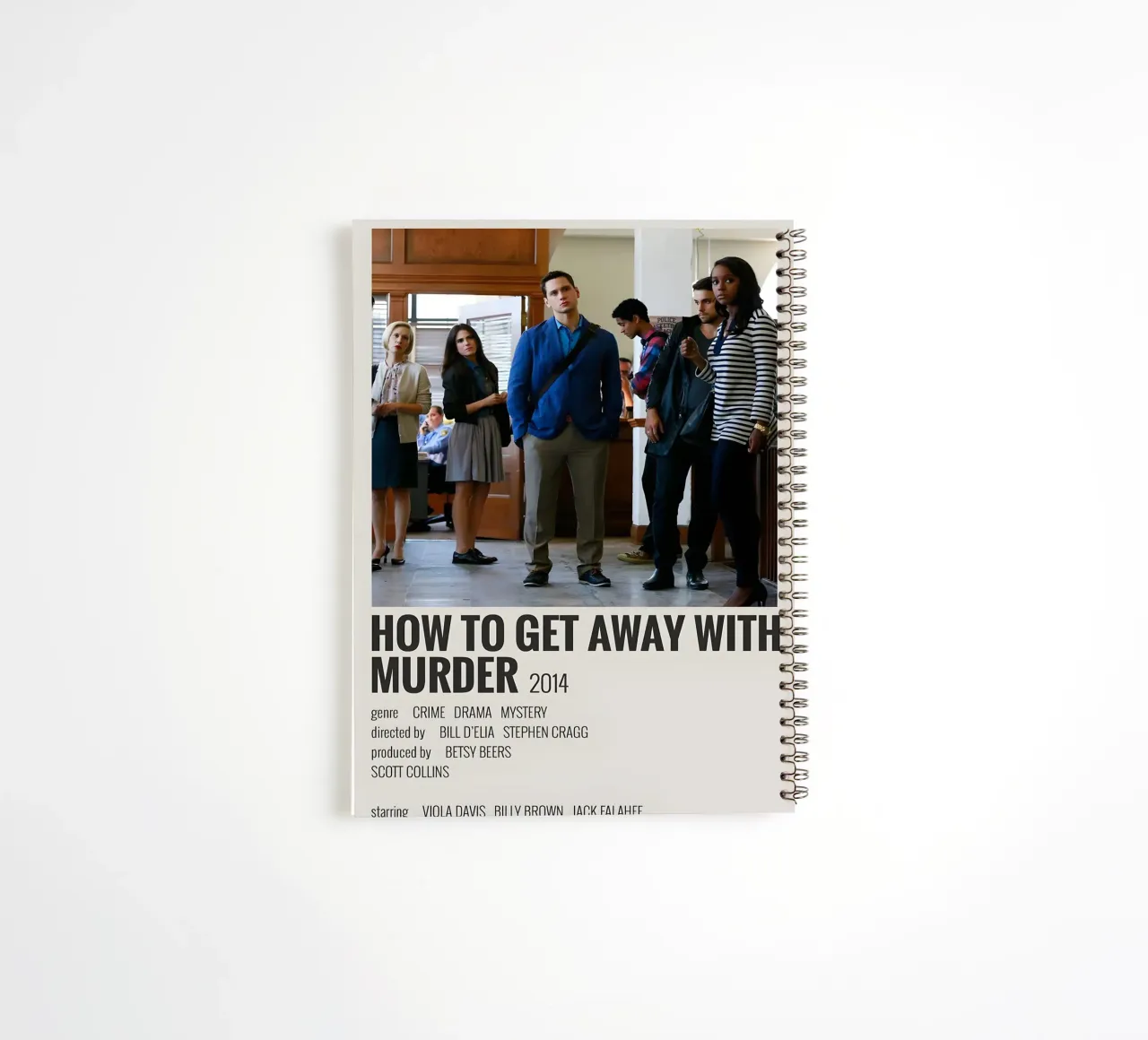 HOW TO GET AWAY WITH MURDER 2014 spiral notebook by MVFminimalist