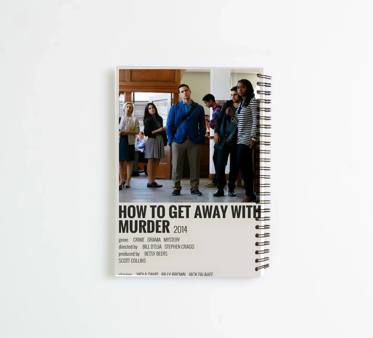 HOW TO GET AWAY WITH MURDER 2014 spiral notebook by MVFminimalist