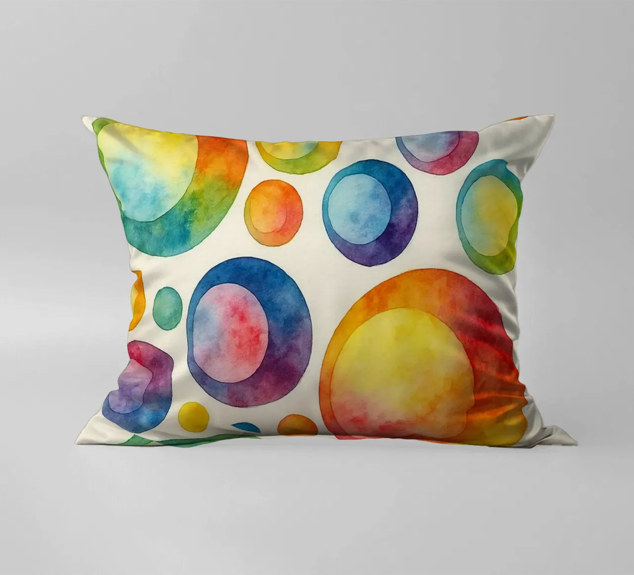 linea geometrica astratta del cerchio polcadot cuscino da arkhanz