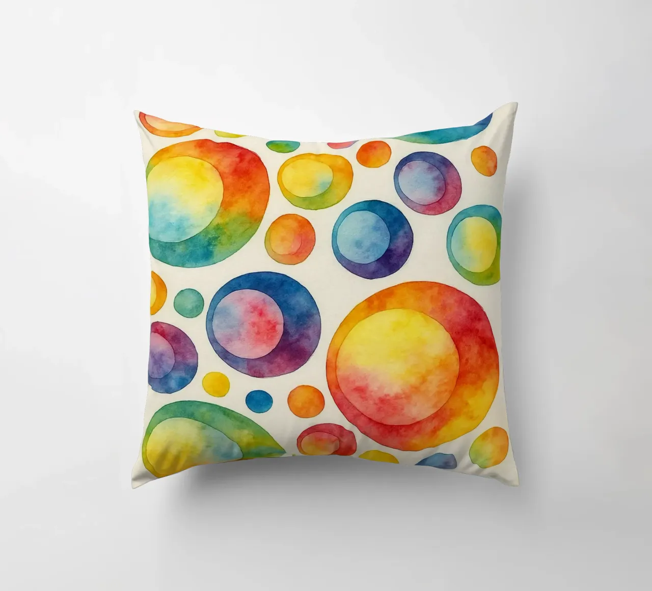 linea geometrica astratta del cerchio polcadot cuscino da arkhanz