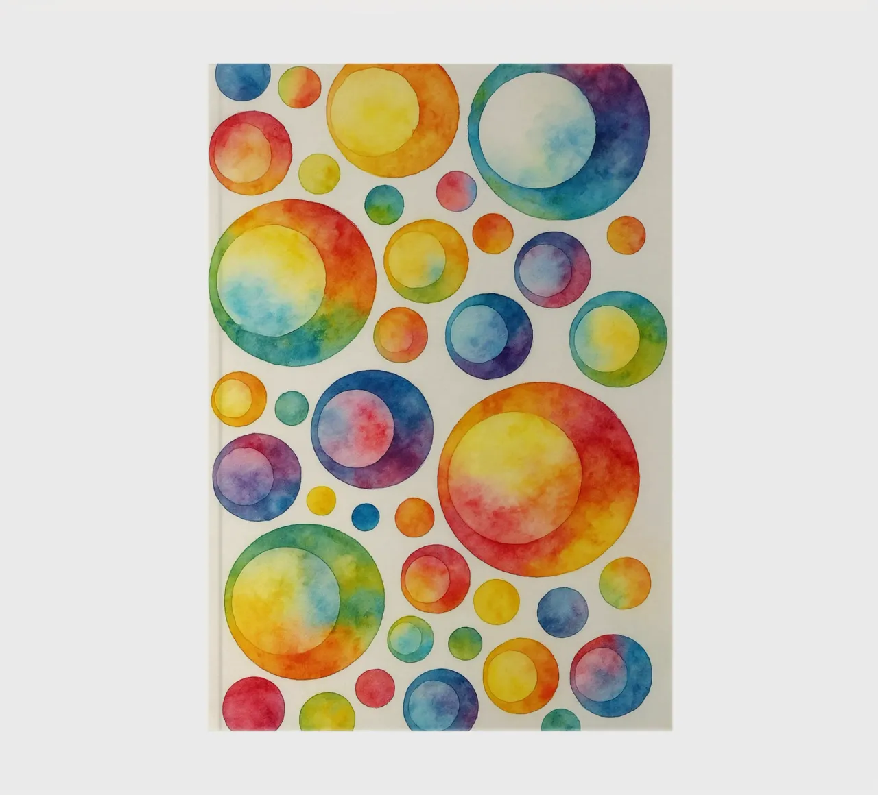 abstract geometric polcadot circle line notebook by arkhanz