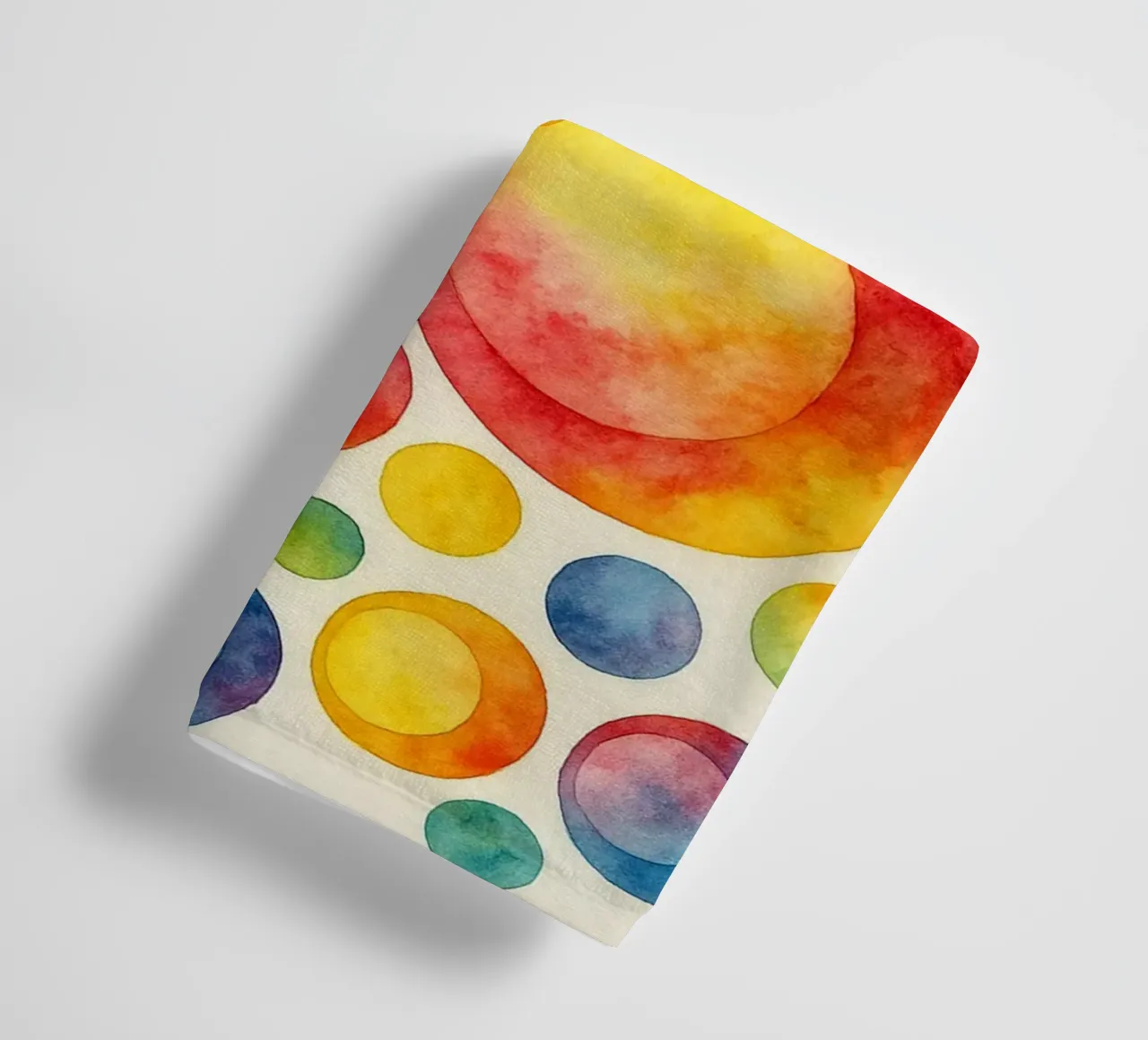 abstract geometric polcadot circle line towel by arkhanz