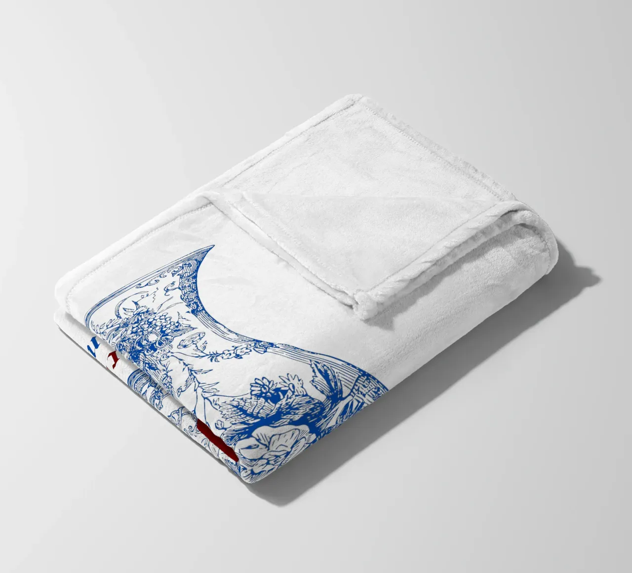 vaso vintage in porcellana blu coperta in pile da morphinaeblue