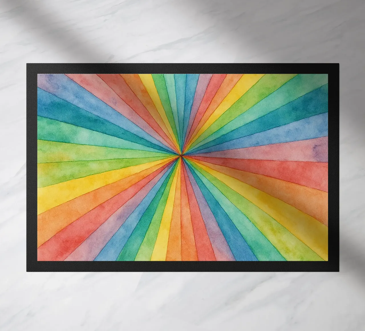 linea geometrica astratta dell'arcobaleno zerbino da arkhanz