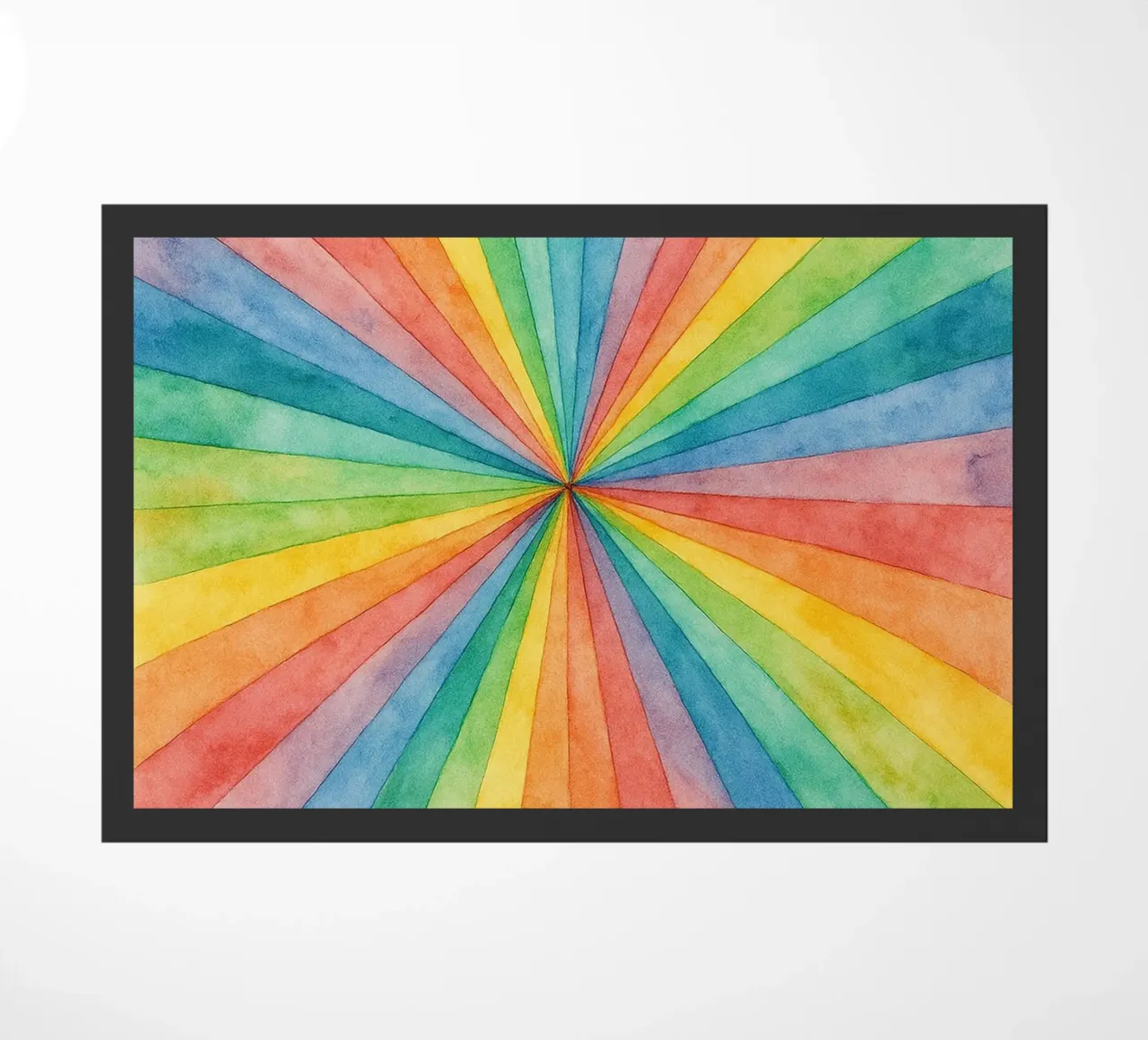 linea geometrica astratta dell'arcobaleno zerbino da arkhanz
