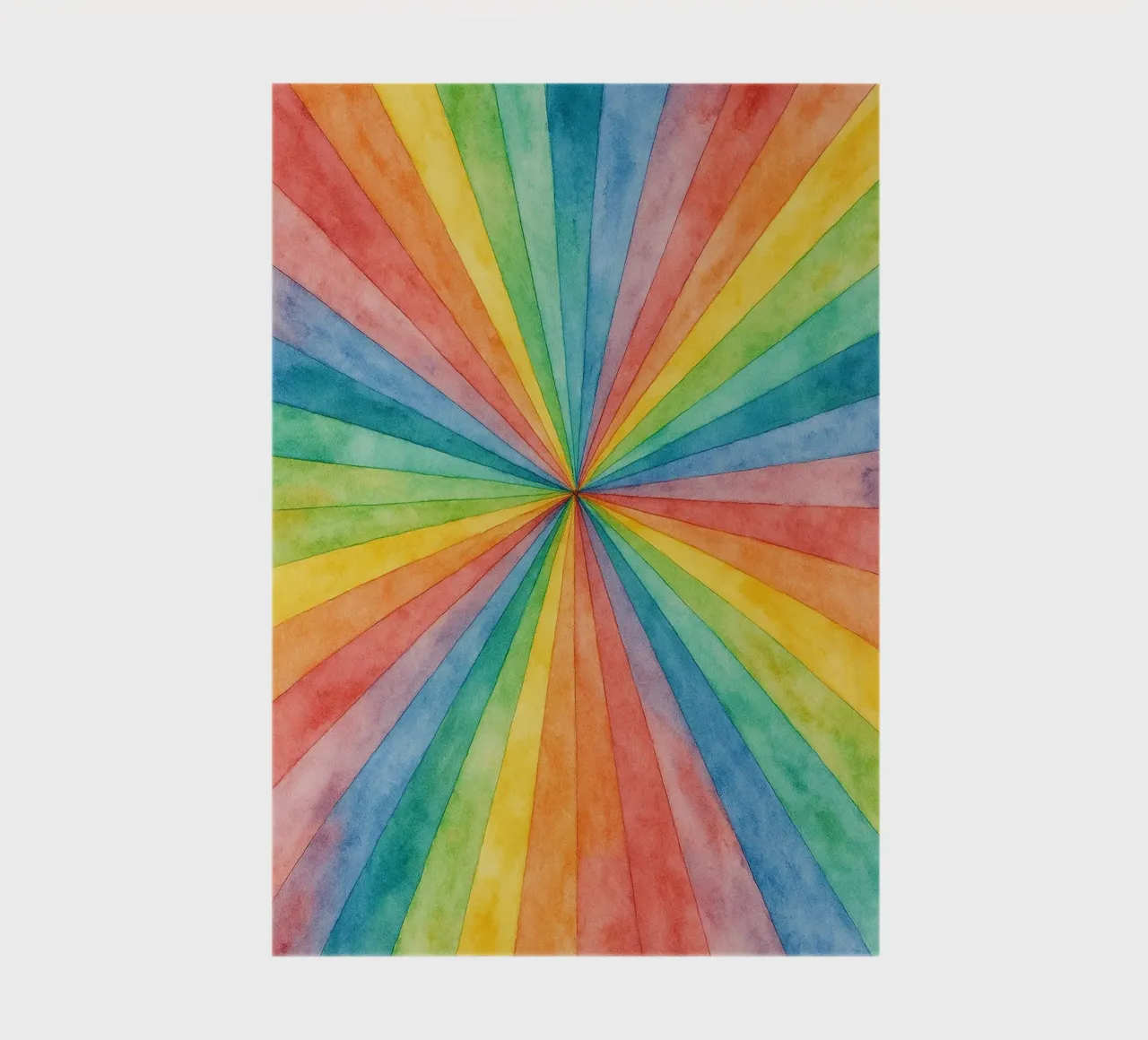 abstracte geometrische regenbooglijn notitieboek van arkhanz
