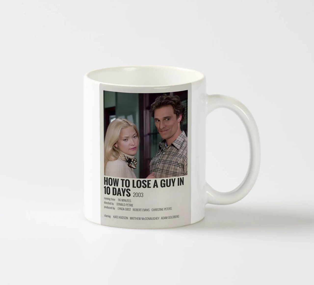 HOW TO LOSE A GUY IN 10 DAYS 2003 tazza in ceramica da MVFminimalist