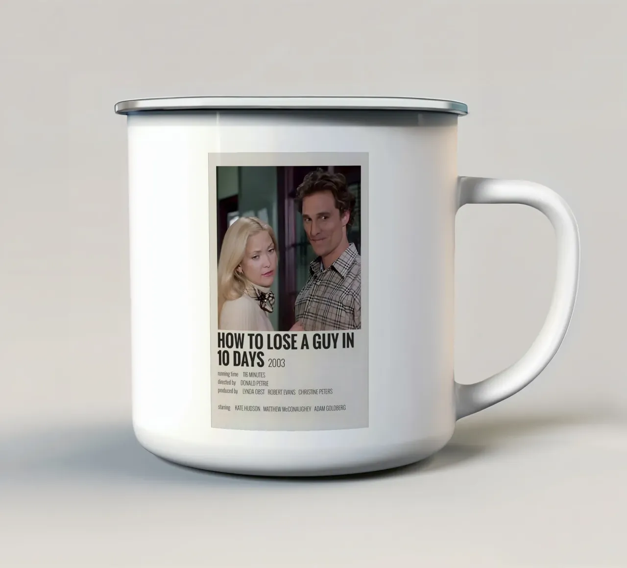 HOW TO LOSE A GUY IN 10 DAYS 2003 mug en émail de MVFminimalist