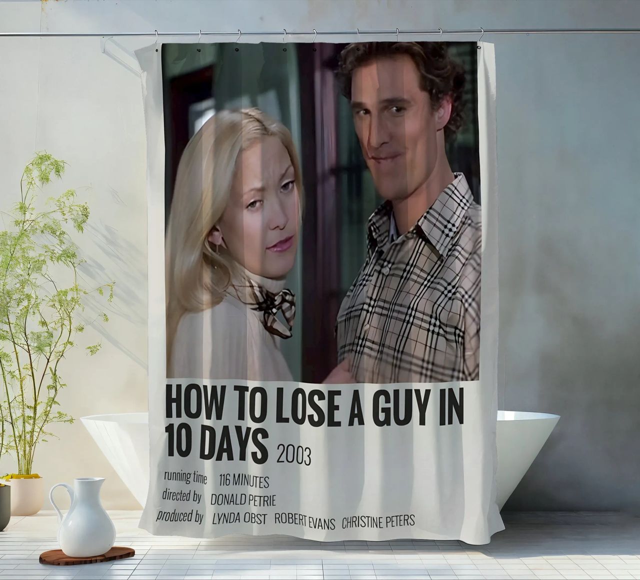 HOW TO LOSE A GUY IN 10 DAYS 2003 tenda da doccia da MVFminimalist