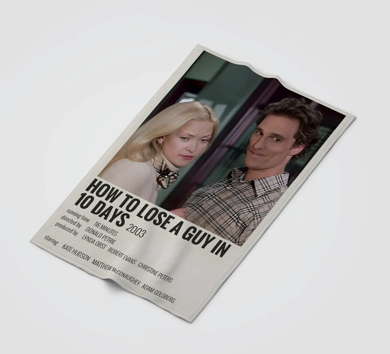 HOW TO LOSE A GUY IN 10 DAYS 2003 coperta in pile da MVFminimalist