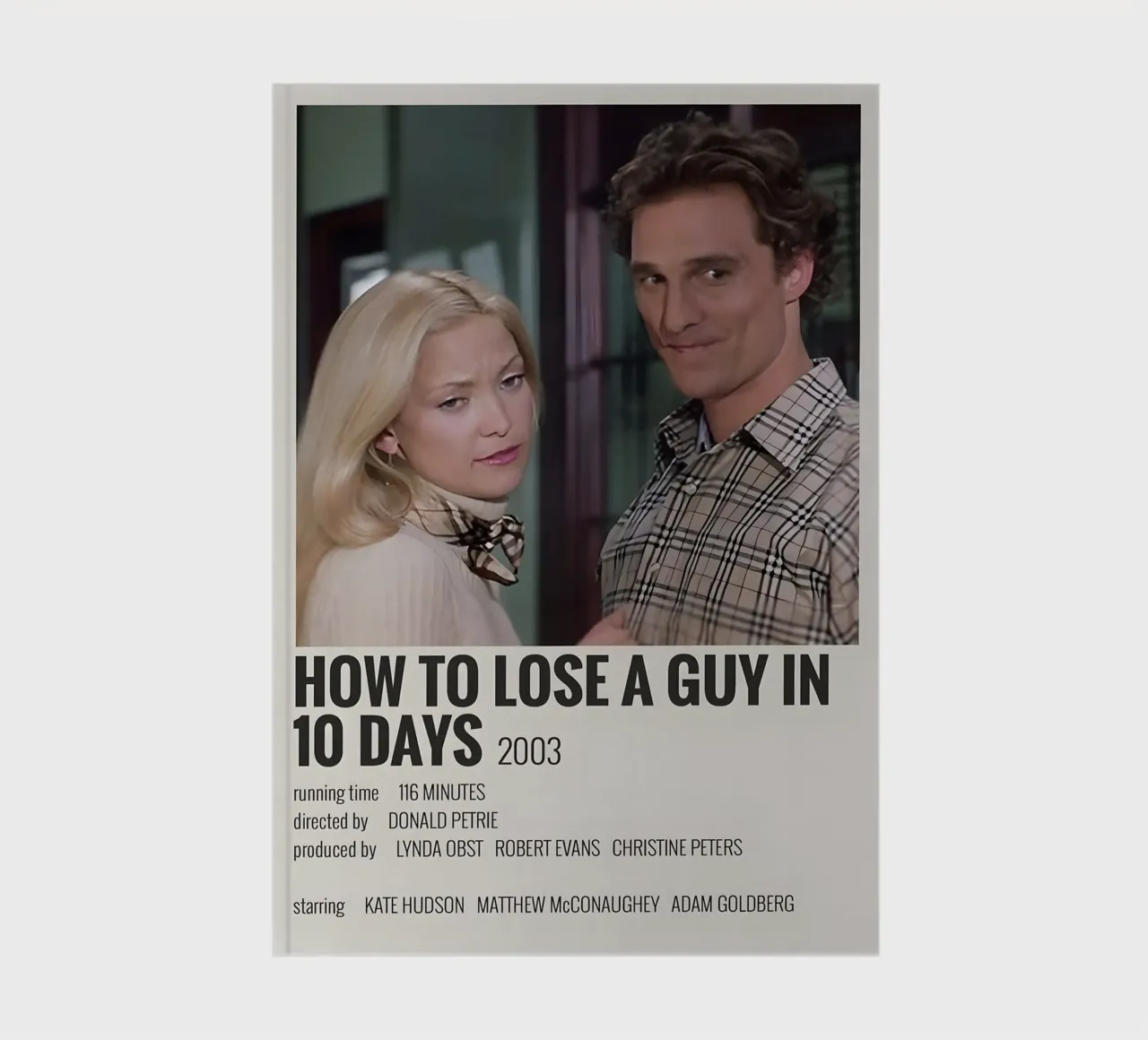 HOW TO LOSE A GUY IN 10 DAYS 2003 notebook by MVFminimalist