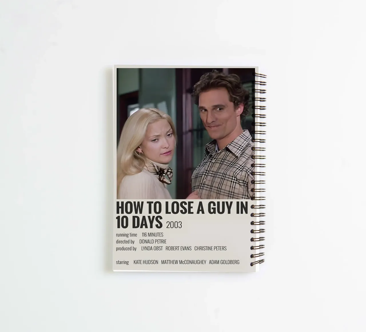 HOW TO LOSE A GUY IN 10 DAYS 2003 diario ad anelli da MVFminimalist