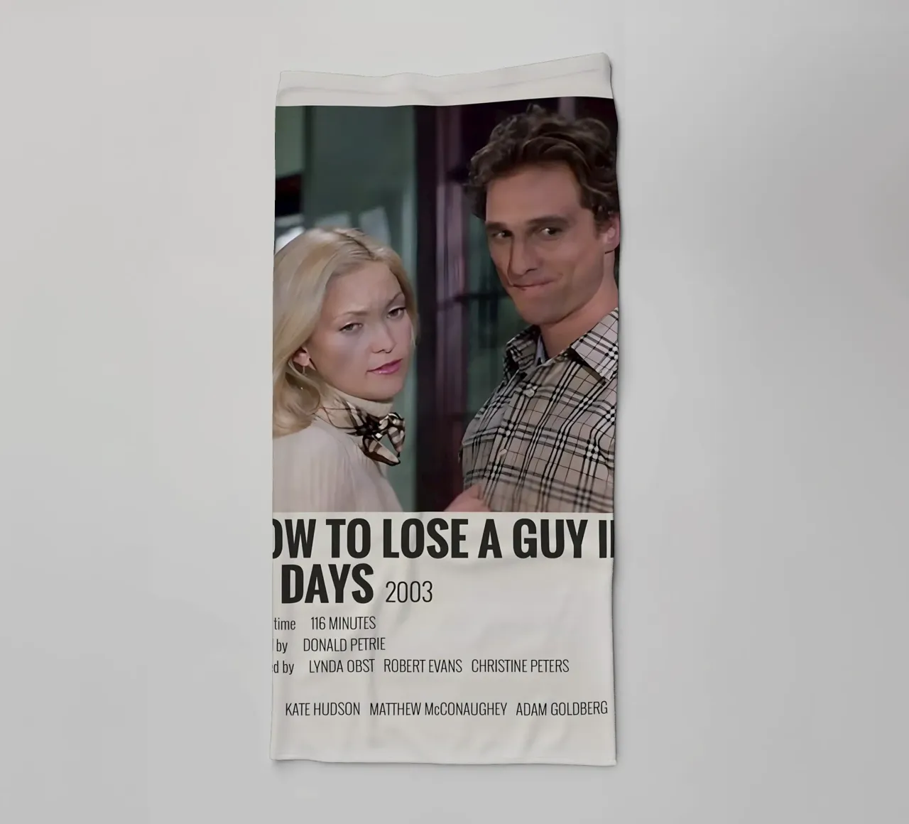 HOW TO LOSE A GUY IN 10 DAYS 2003 towel by MVFminimalist