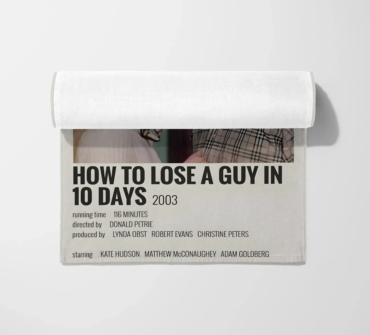HOW TO LOSE A GUY IN 10 DAYS 2003 Strandtuch von MVFminimalist