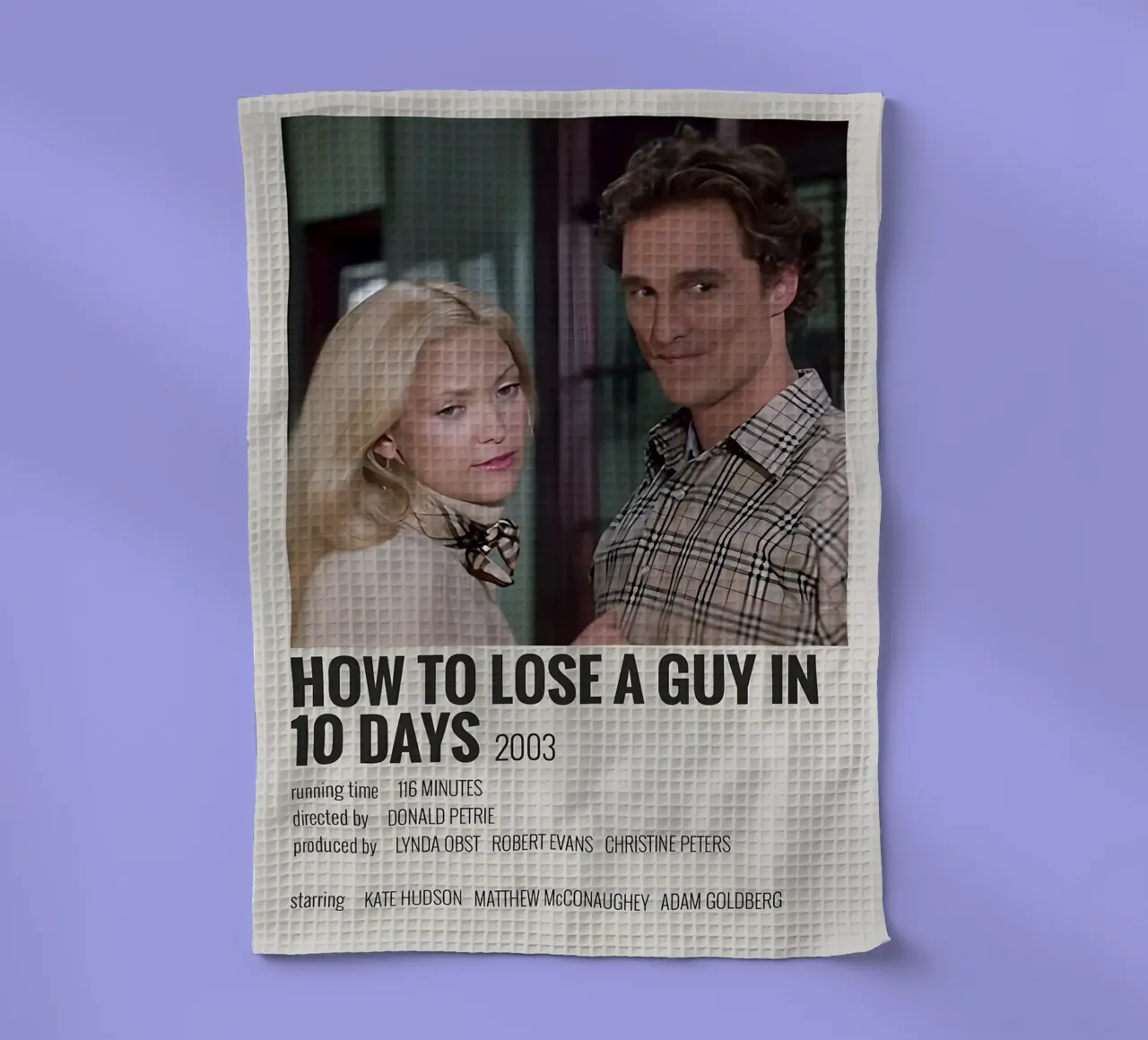 HOW TO LOSE A GUY IN 10 DAYS 2003 canovaccio da cucina da MVFminimalist