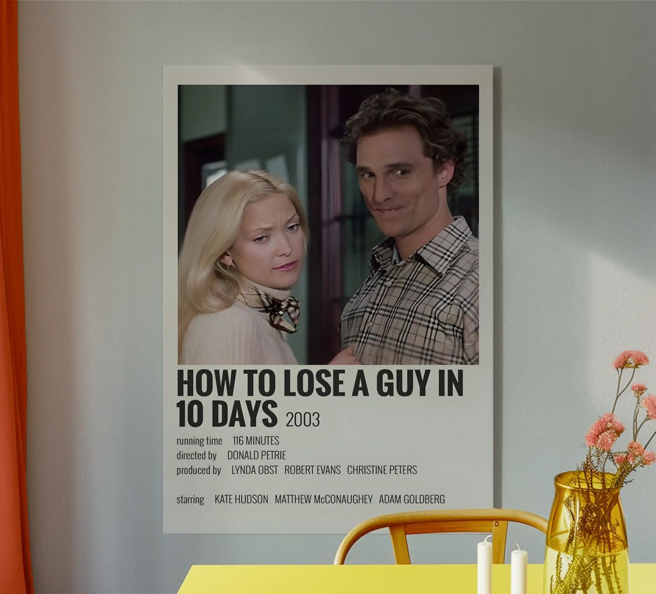 HOW TO LOSE A GUY IN 10 DAYS 2003 plexiglass da MVFminimalist