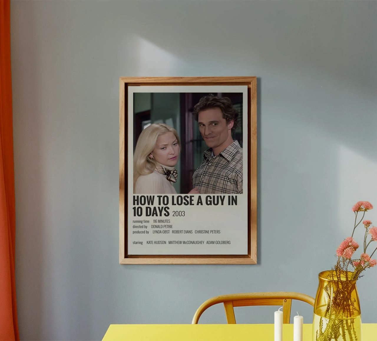 HOW TO LOSE A GUY IN 10 DAYS 2003 alluminio dibond da MVFminimalist