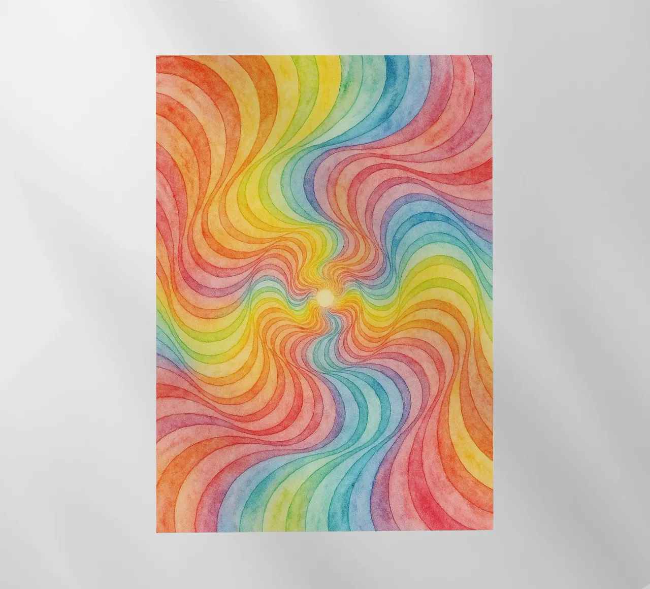 linea geometrica astratta di vortici arcobaleno pellicola backlit da arkhanz