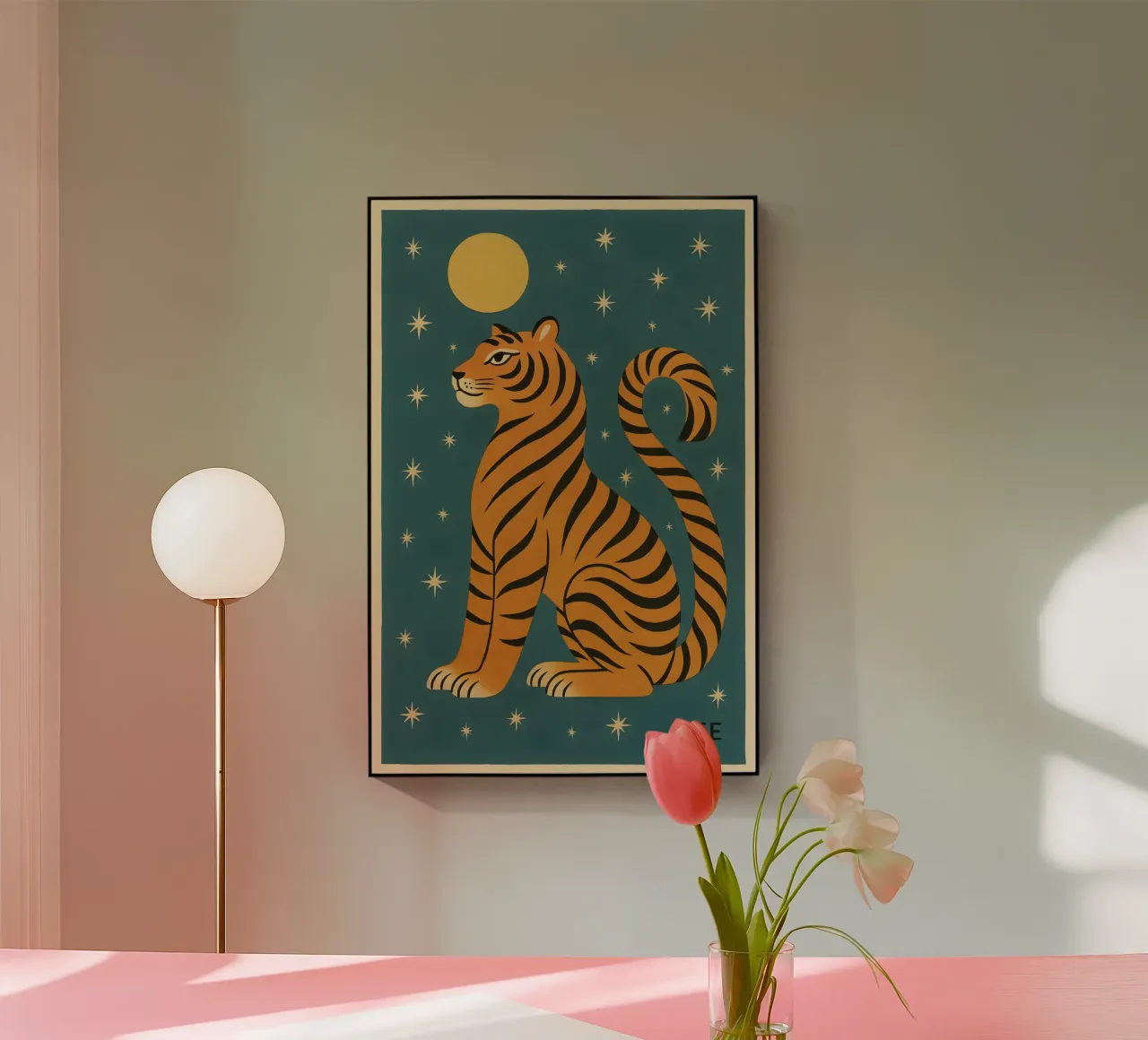 Celestial Moon Tiger plexiglass da Art.Piece