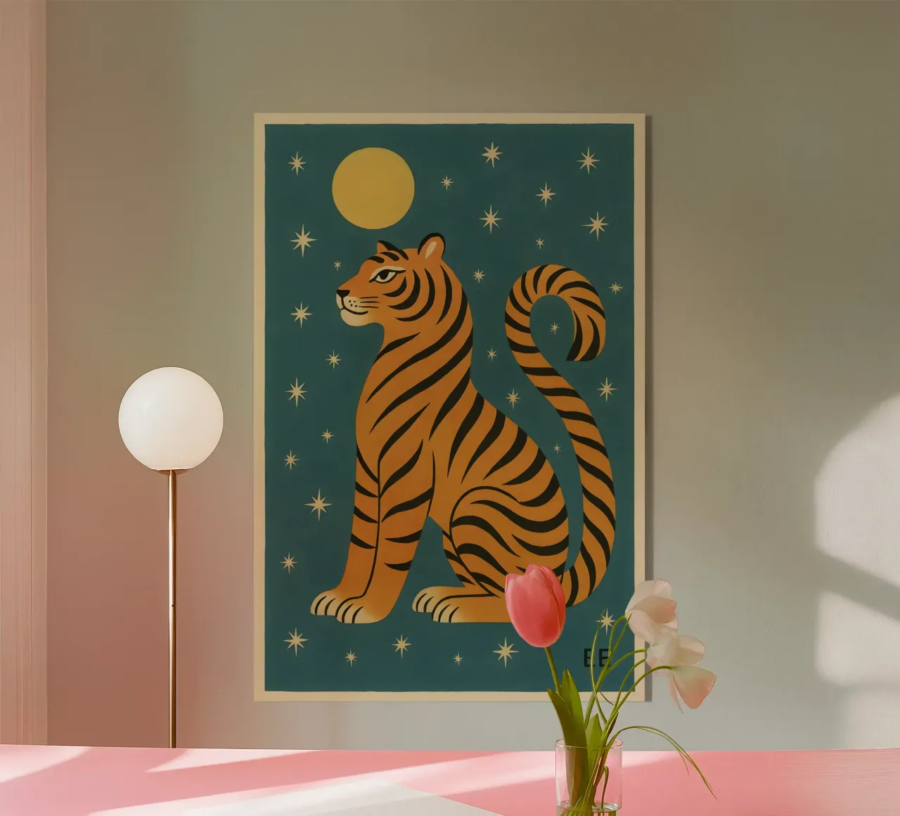 Celestial Moon Tiger plexiglass da Art.Piece