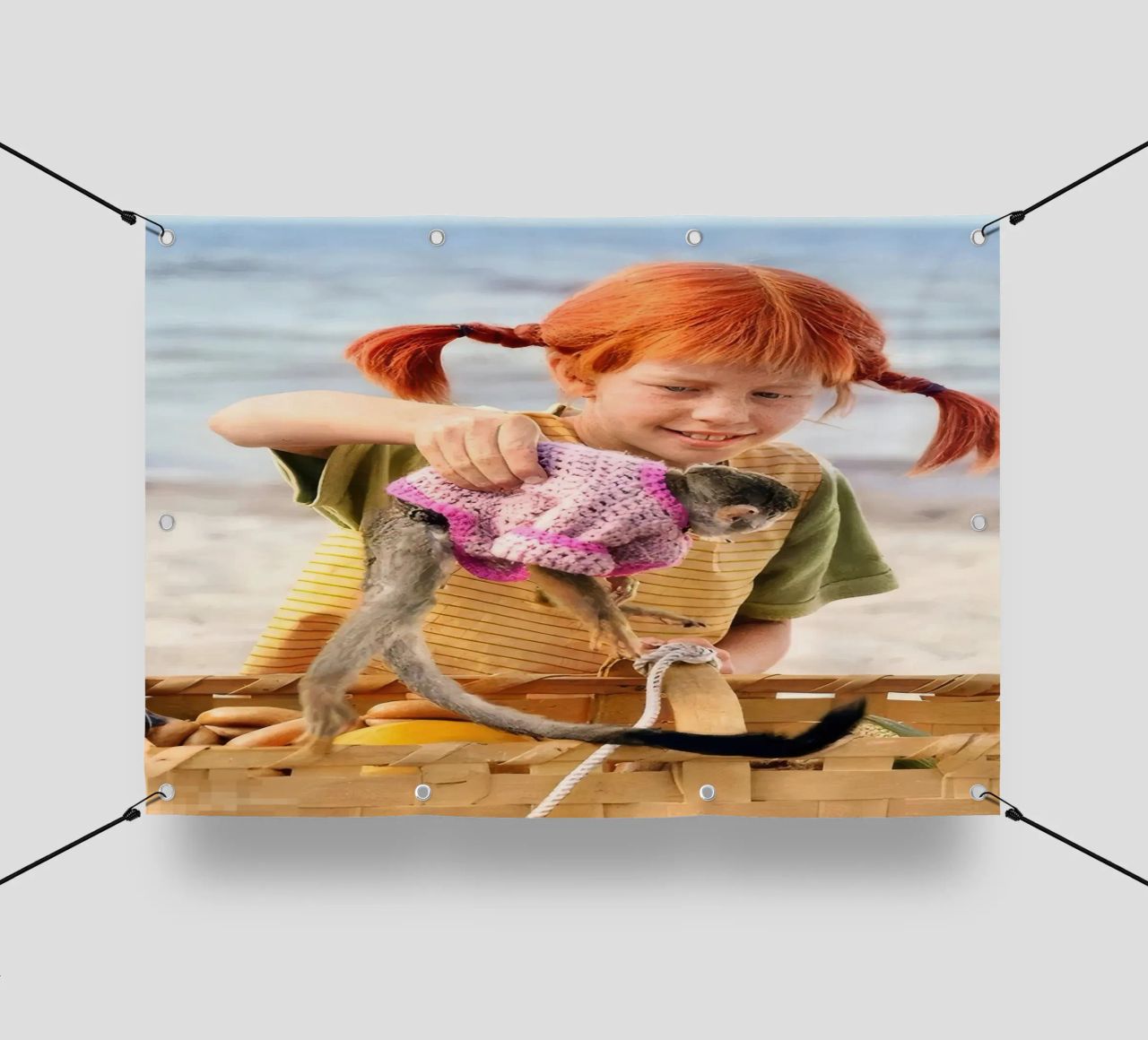 Pippi Calzelunghe Funny 1 telo in pvc da Greatest idea