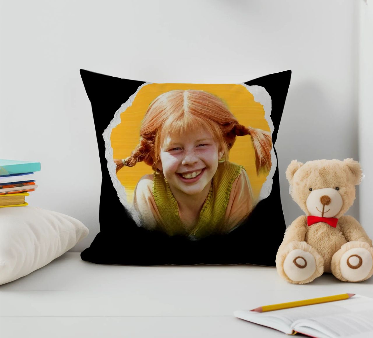 Pippi Calzelunghe Fanart CalzelungheF pippi calzelunghe ragazza f cuscino da Greatest idea