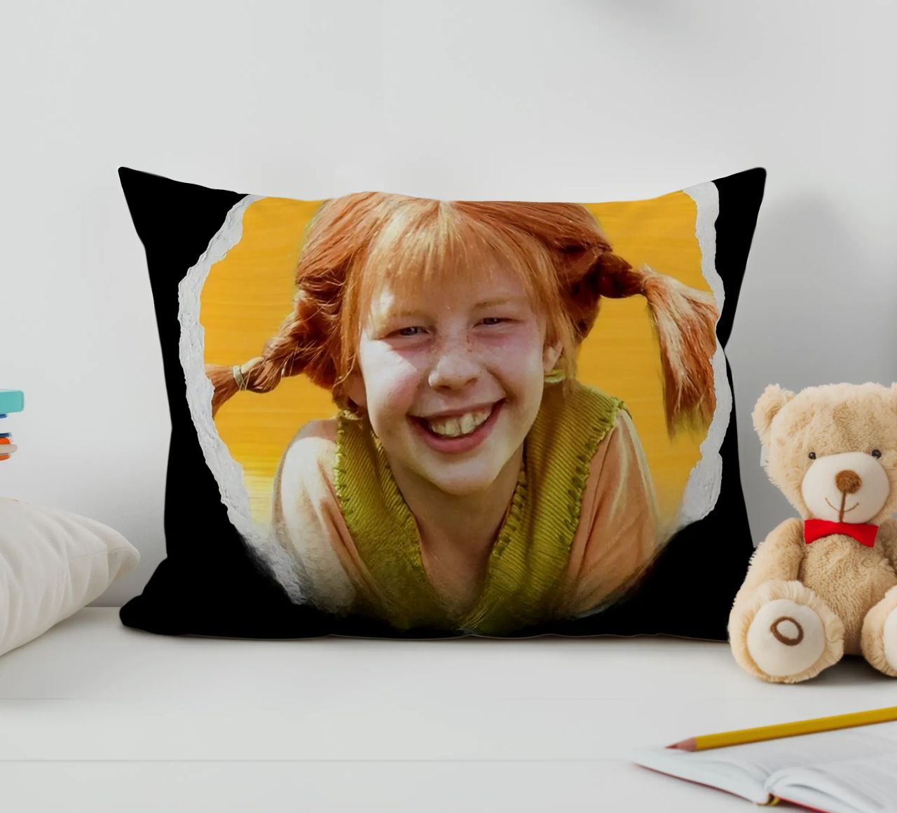Pippi Calzelunghe Fanart CalzelungheF pippi calzelunghe ragazza f cuscino da Greatest idea