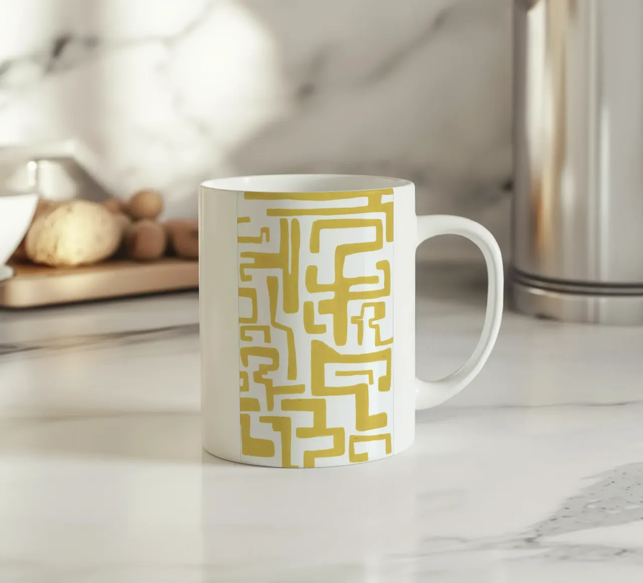 Kuba Okergeel tazza in ceramica da Femke Zwaan