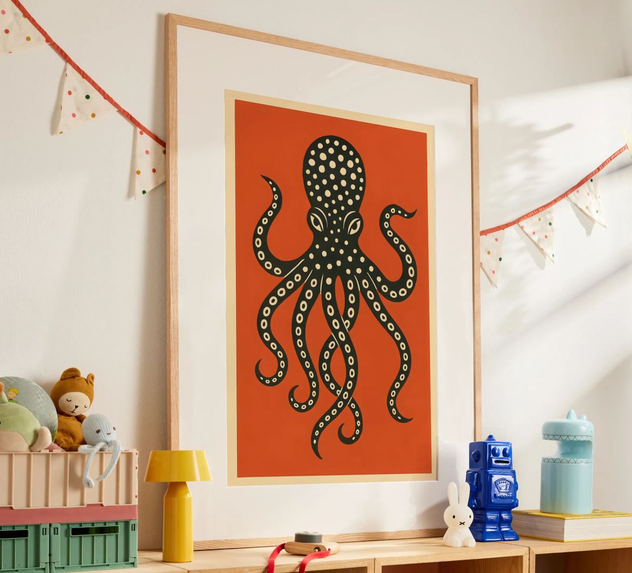 Coral Reverie Octopus poster de Art.Piece