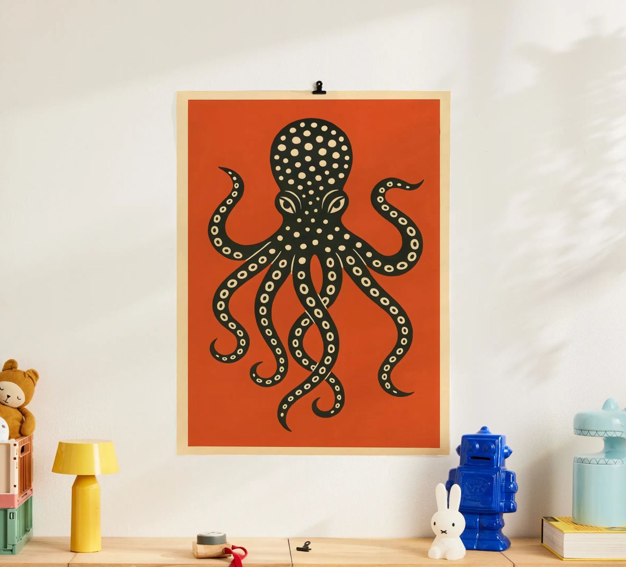 Coral Reverie Octopus poster de Art.Piece