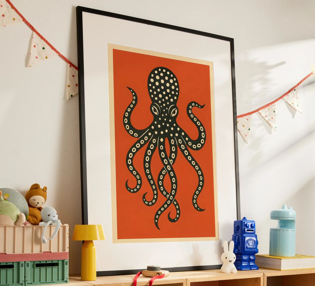 Coral Reverie Octopus poster de Art.Piece