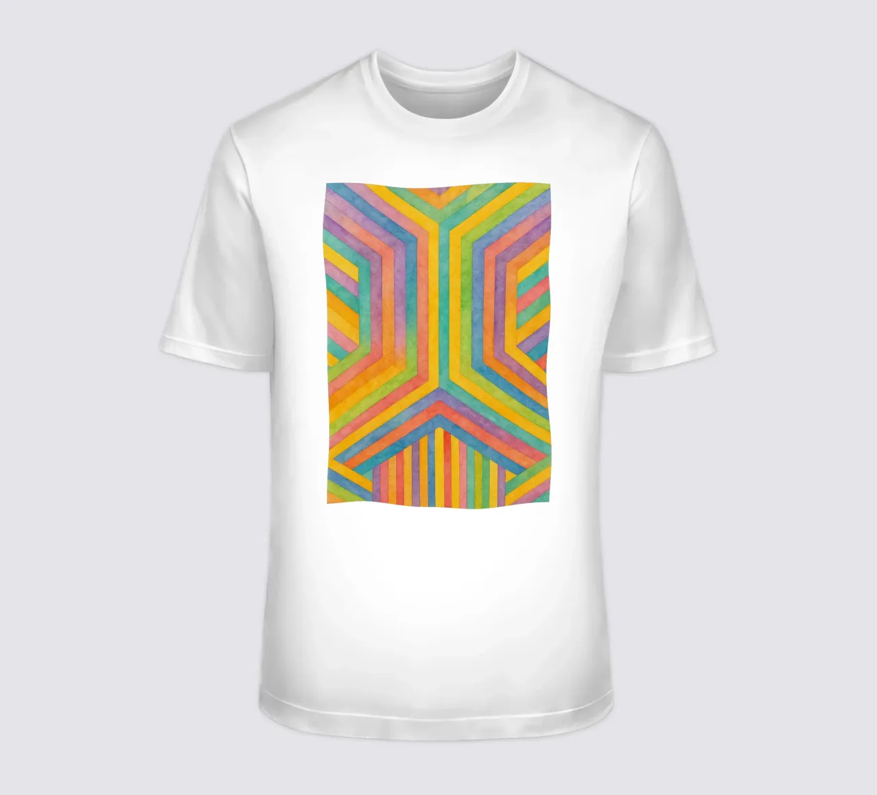 abstract geometric rectangle line art t-shirt by arkhanz