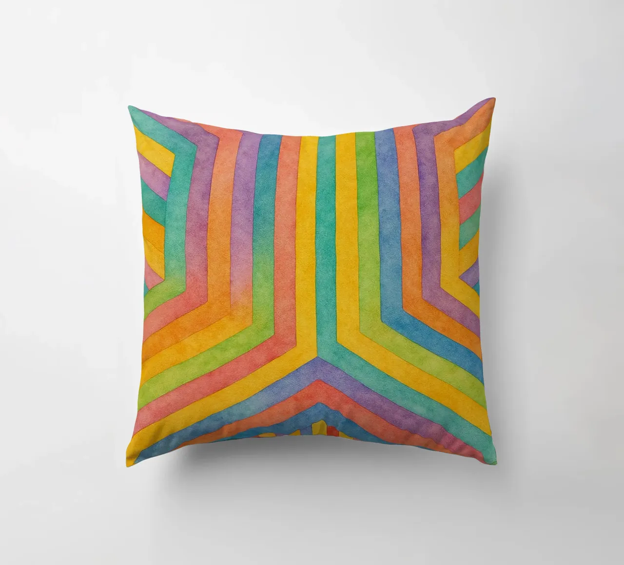 abstract geometric rectangle line art decorative cushion by arkhanz