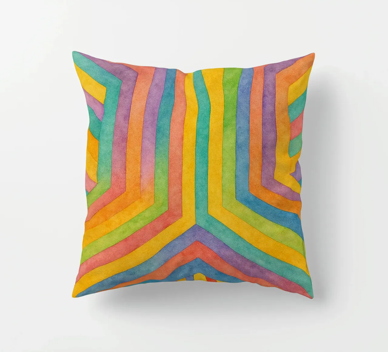 abstract geometric rectangle line art decorative cushion by arkhanz