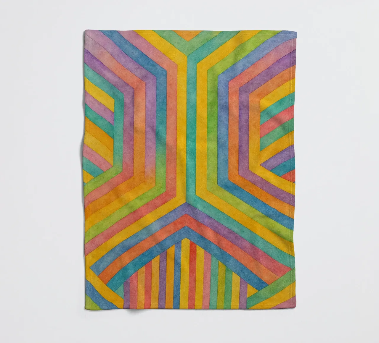 abstract geometric rectangle line art fleece blanket by arkhanz