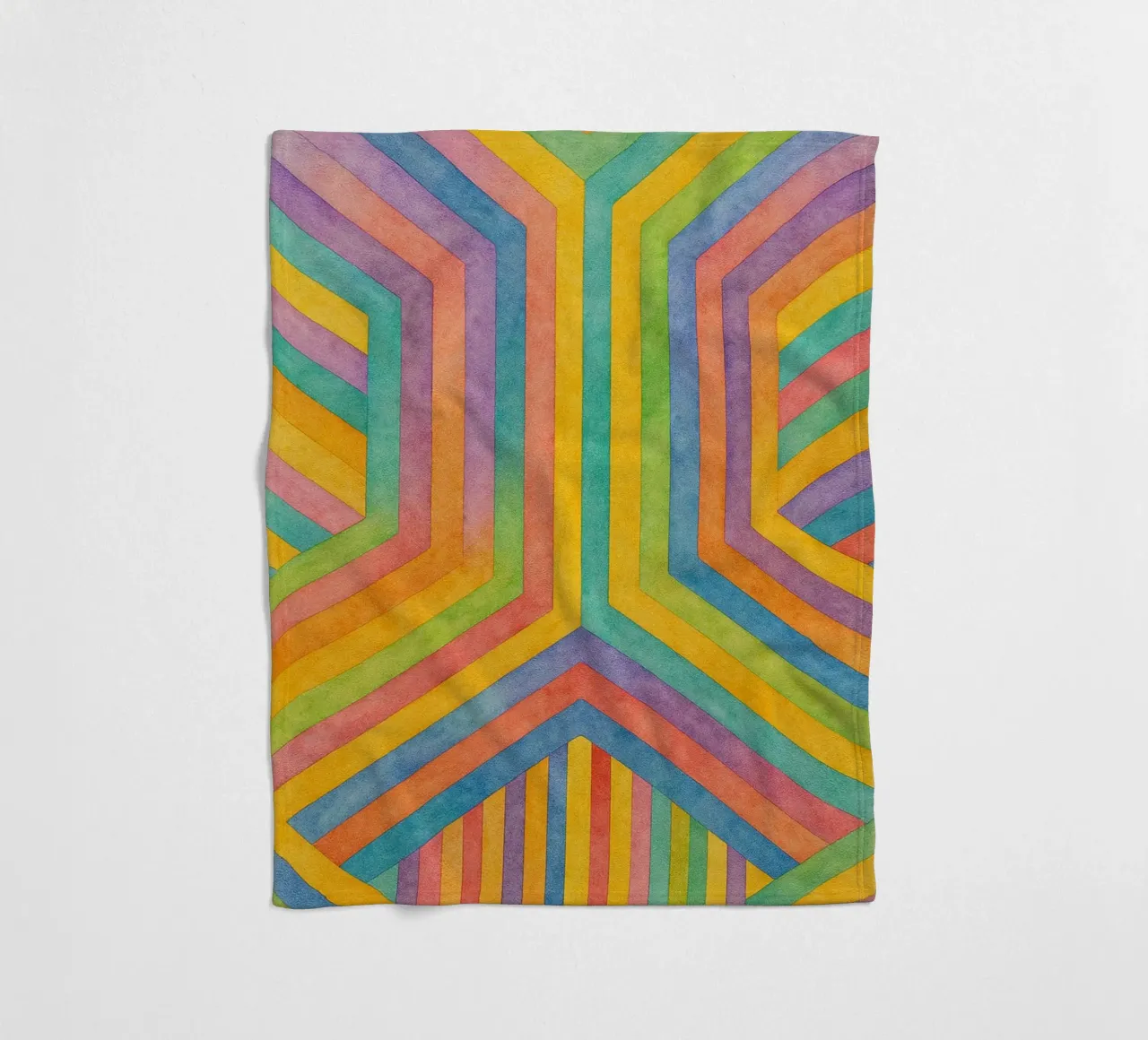 abstract geometric rectangle line art fleece blanket by arkhanz