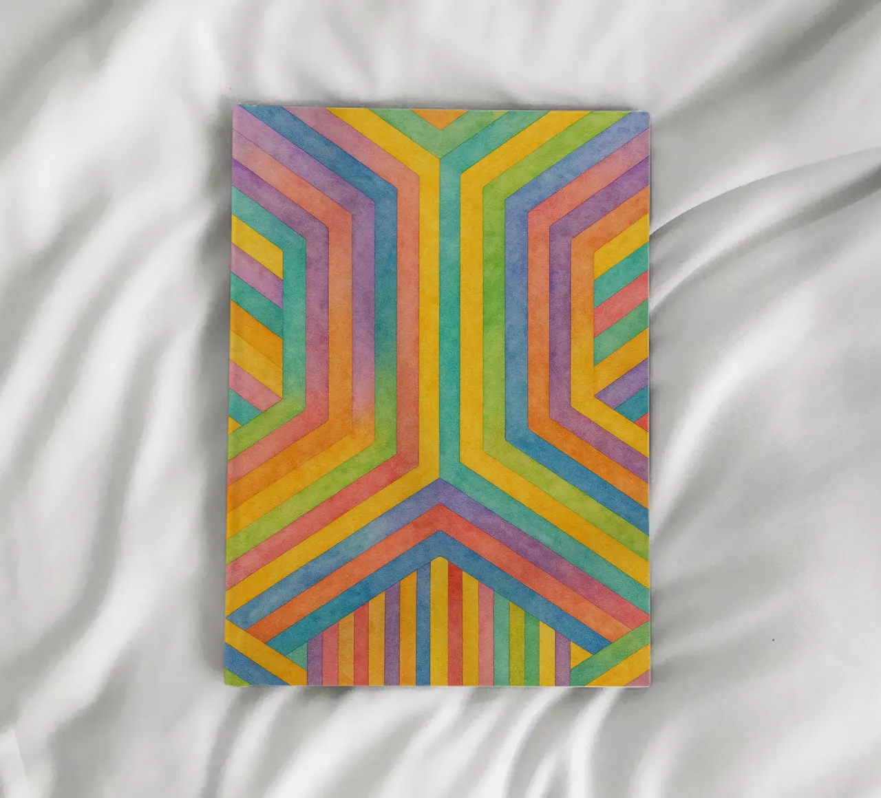 abstract geometric rectangle line art notebook by arkhanz