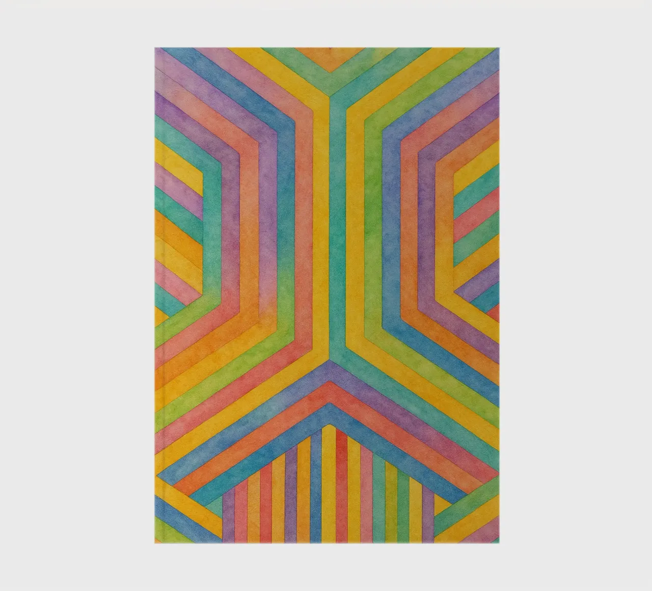 abstract geometric rectangle line art notebook by arkhanz