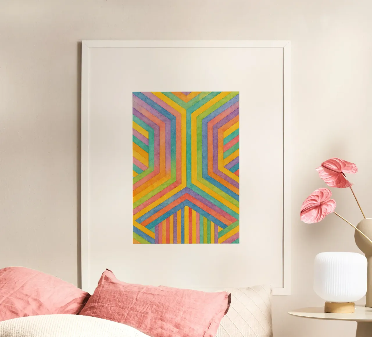 abstract geometric rectangle line art hahnemühle by arkhanz