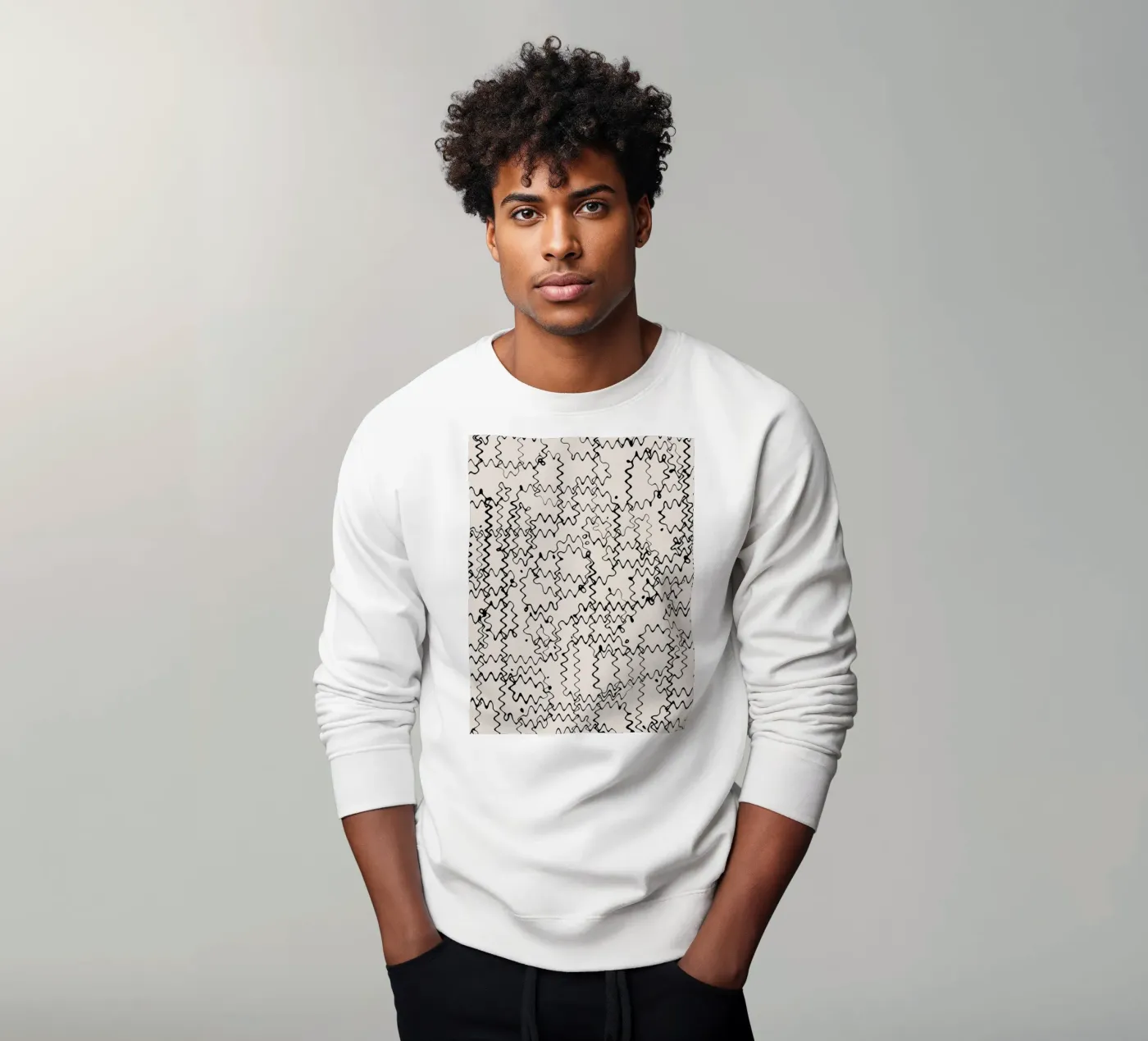Wave Pattern sweatshirt by treechild