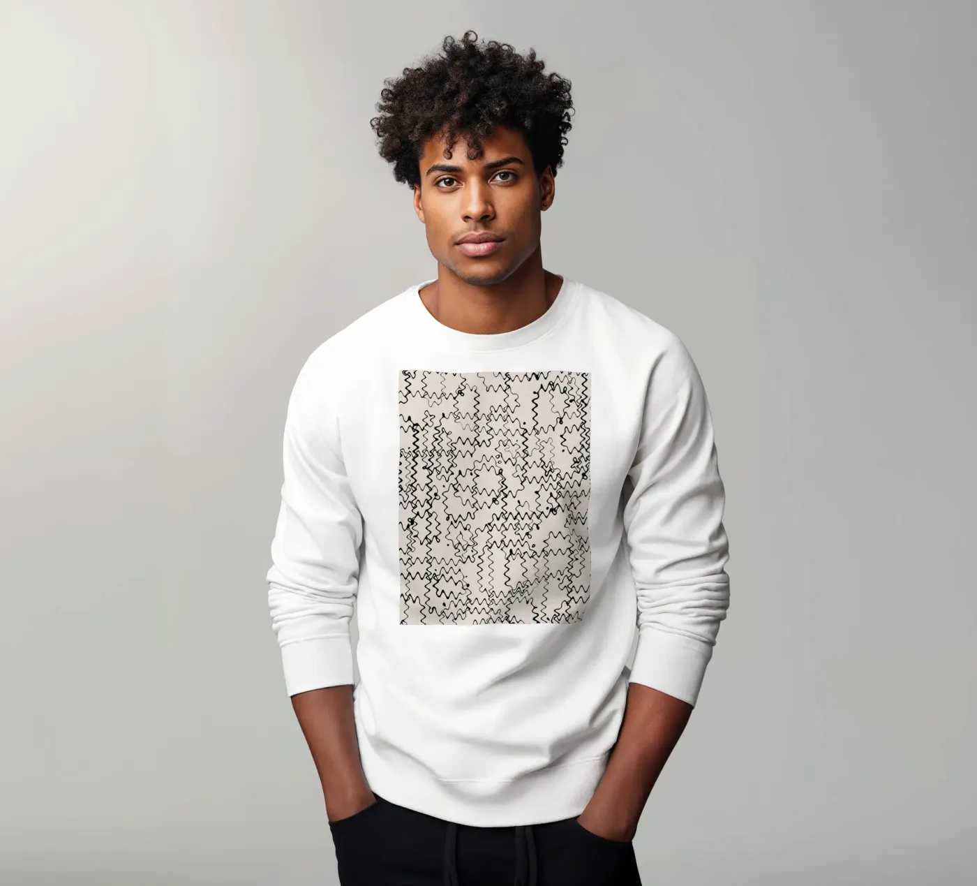 Wave Pattern sweatshirt by treechild