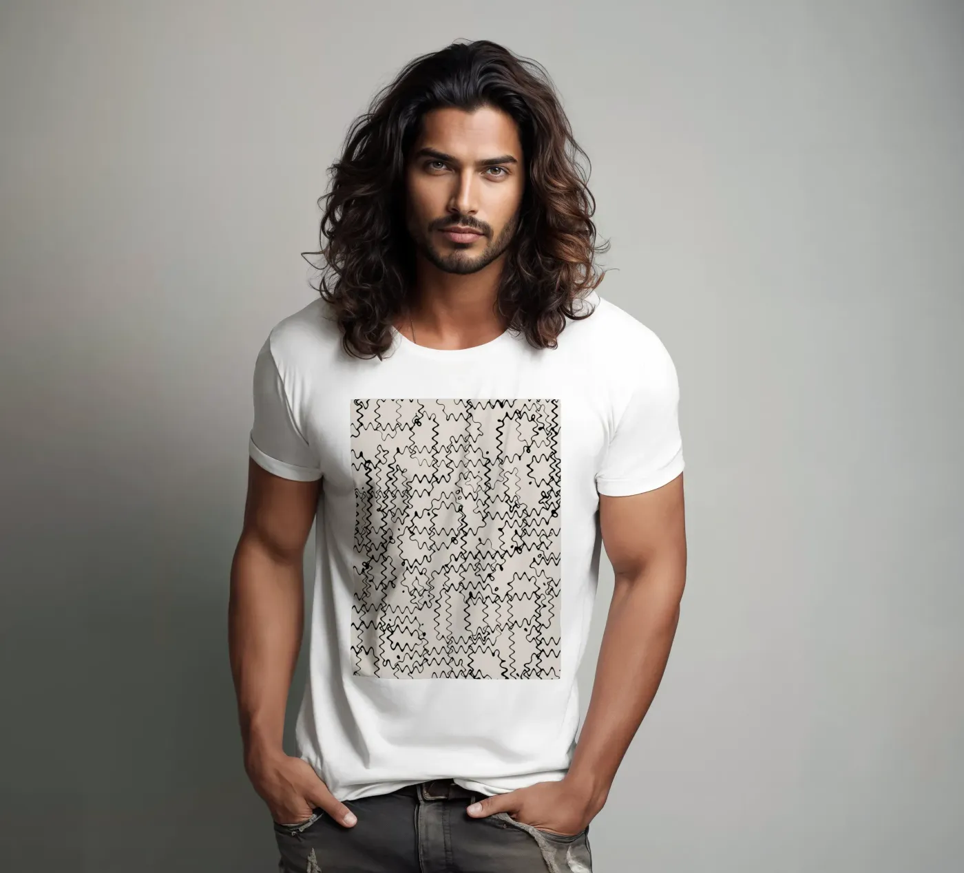 Wave Pattern t-shirt da treechild